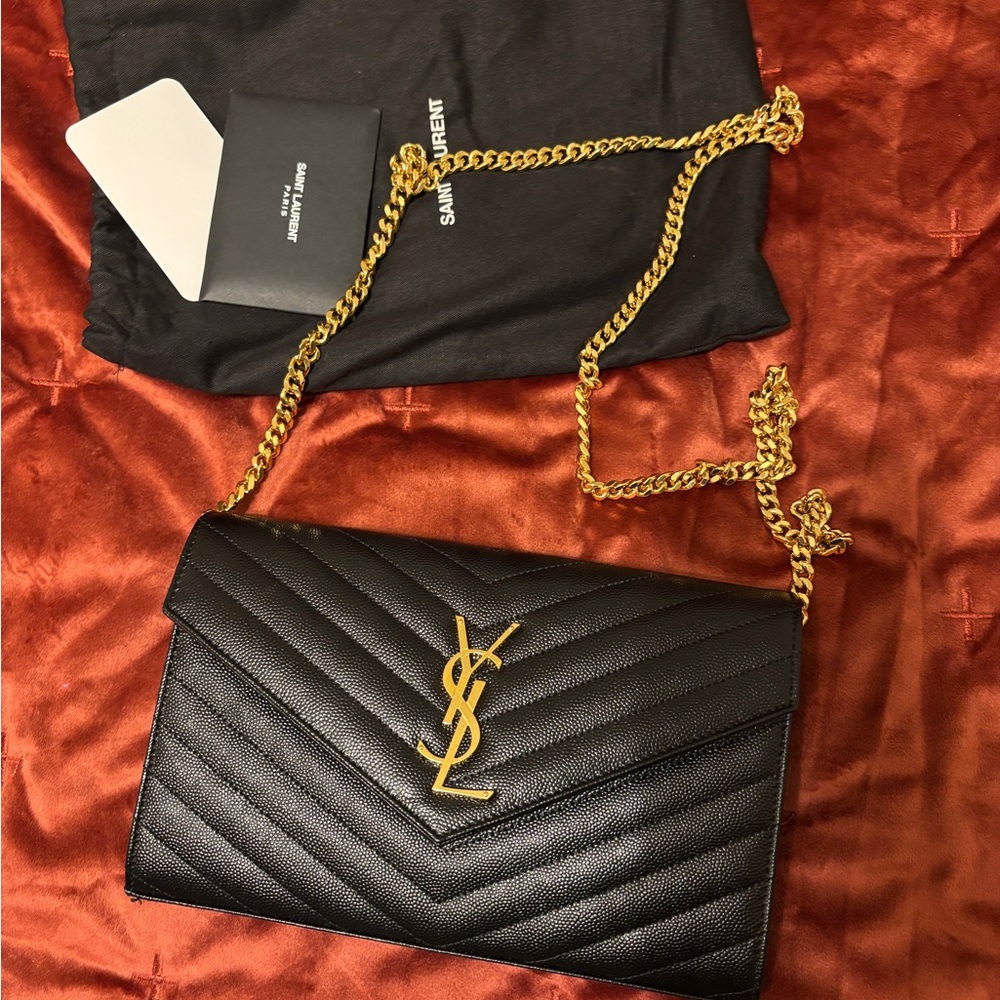 Saint Laurent Cassandre Chain Wallet